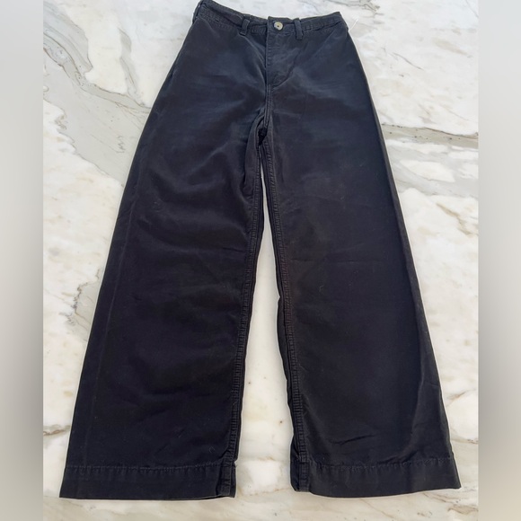 WE THE FREE BLACK COTTON HIGH RISE WIDE LEG JEAN PANTS SIZE US 24 - Picture 5 of 17